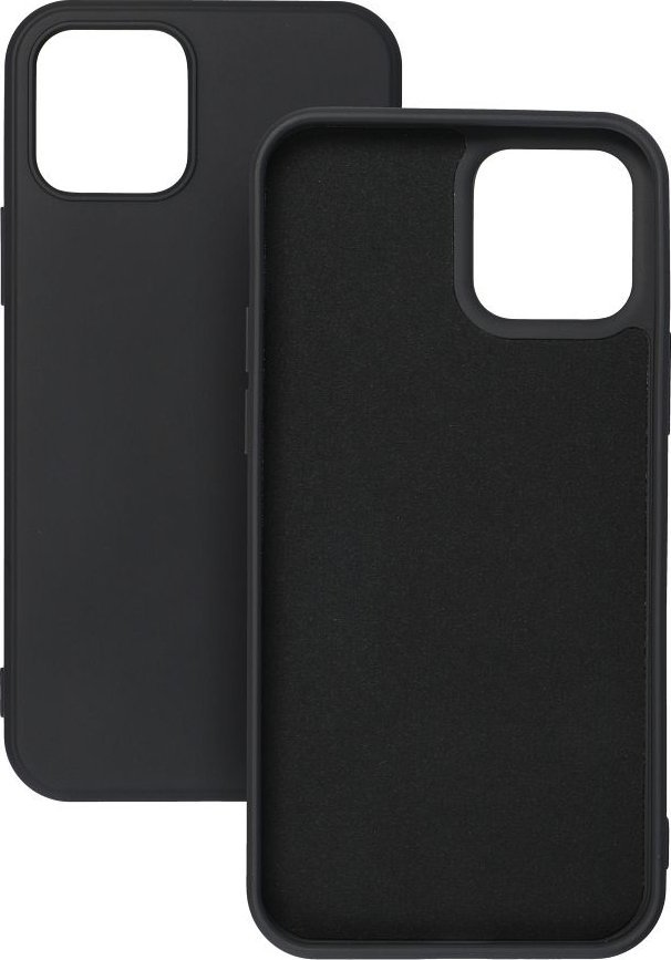 Futeri silikoni Futera për Apple iPhone 15 Plus, soft touch, e zezë