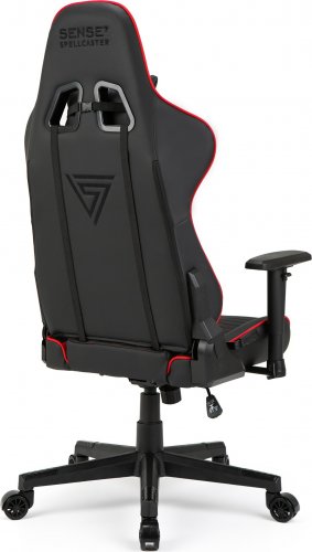 [OUTLET] Karrigë për lojëra SENSE7 Spellcaster, e zezë/kuqe