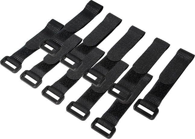 Set rripash për kabllo LogiLink KAB0056, Velcro, 10 copë, të zinj