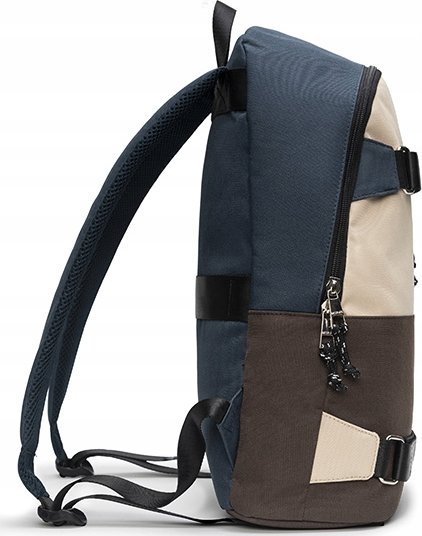 Çantë shpine Bestlife COL-Skate, për laptop 14.1", poliester, kafe