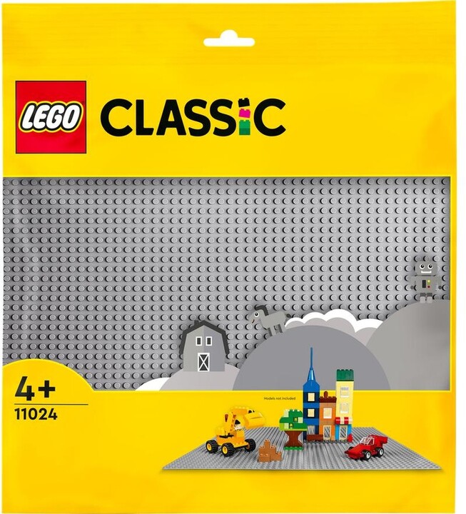 Pad ndërtimi LEGO® Classic 11024, 1 copë, gri