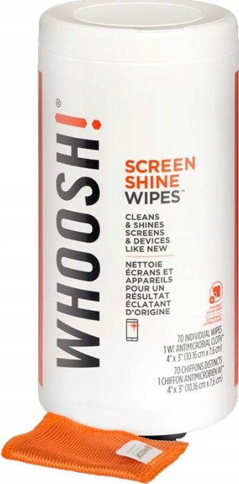 Set me peceta të lagura dhe një leckë për pastrimin e ekraneve Whoosh, 70 copë