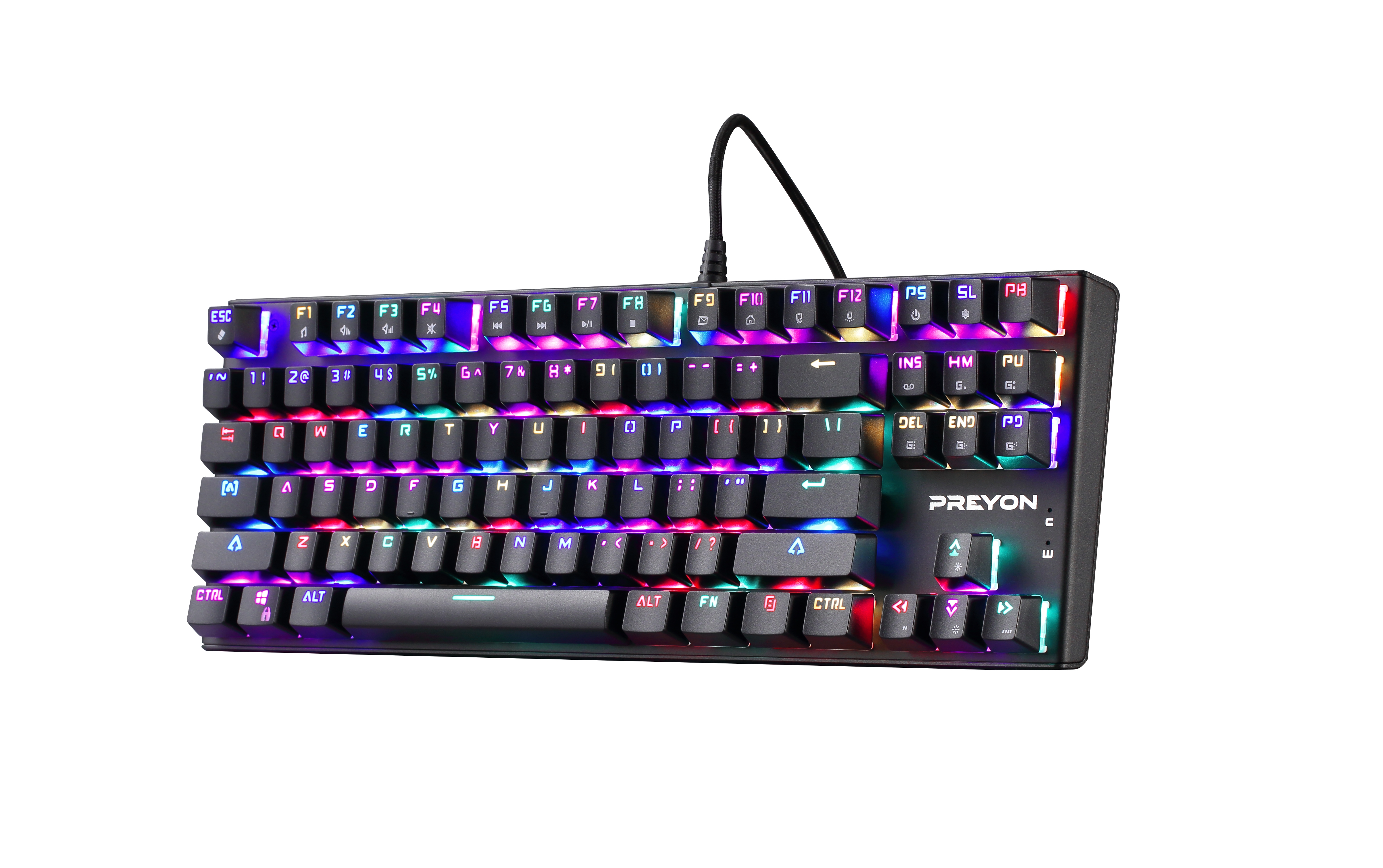 [OUTLET] Tastierë PREYON Blue Blitz Claw Gateron, e zezë