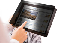 Filtër privatësie Gearlab Adhesive, 12.9", ngjitës, transparent