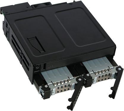 Kasetë disku ICY DOCK ToughArmor MB602SPO-B, bay 5.25", 2x 2.5", e zezë