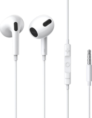 Kufje me kabllo Baseus Encok H17, in ear, me mikrofon, të bardha