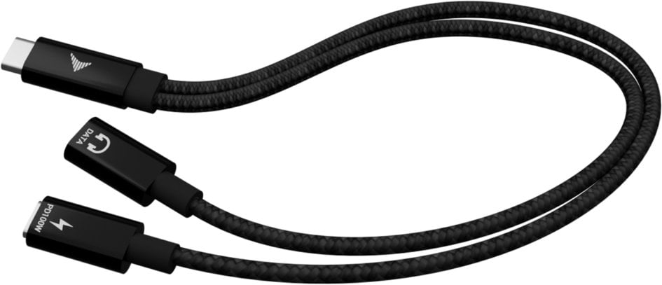 Kabllo ndarëse USB C I tec Audio Data, Power Delivery 100W, 30 cm, gri