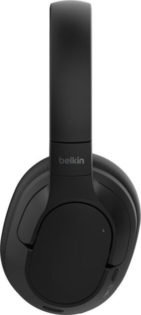 Kufje wireless Belkin AUD008HQBK, mbi veshë, Bluetooth USB Type C, të zeza