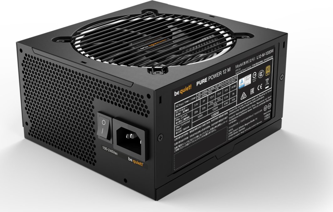 Напојување be quiet! Pure Power 12 M BN346 ATX 3.0, 1200W