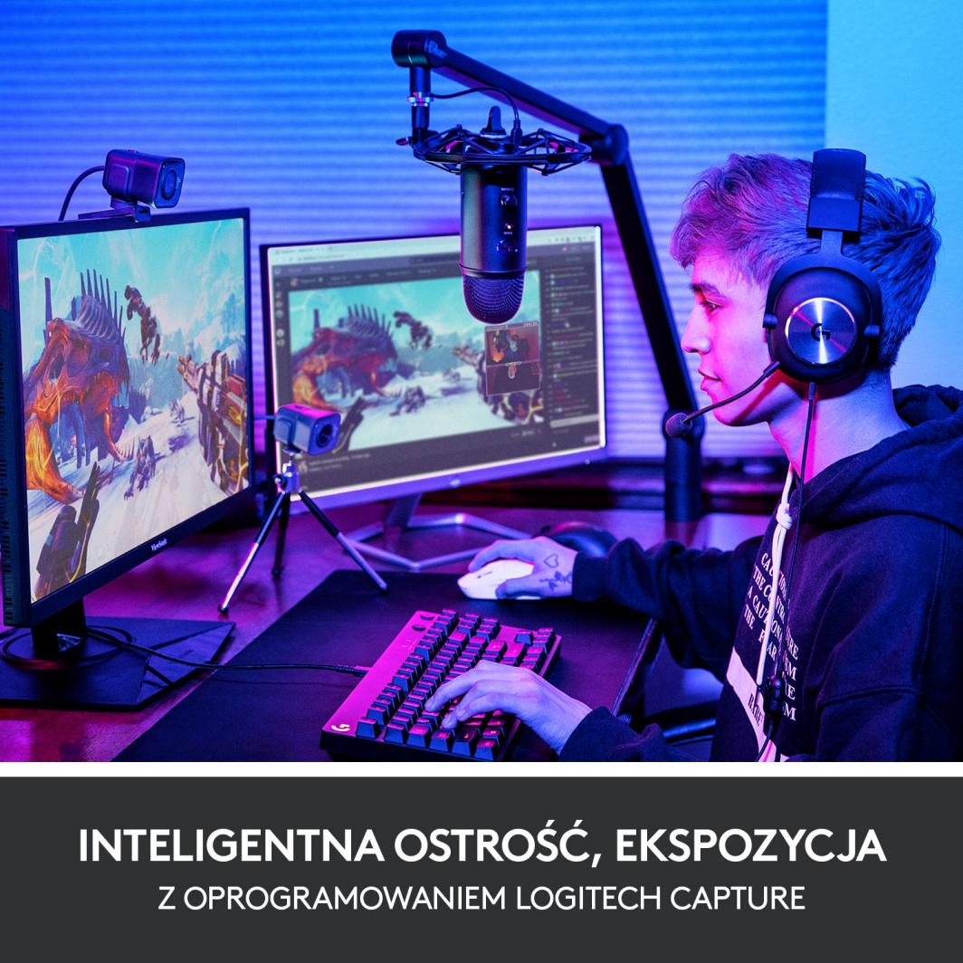 Kamerë LogiTech StreamCam(960-001281), 1920x1080 (FullHD), USB-C, Mikrofon, e zezë