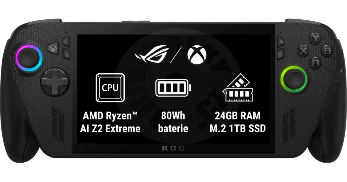 Konzola ASUS ROG Xbox Ally X, 7" FHD, Ryzen AI Z2 Extreme, 24GB, 1TB SSD, e zezë