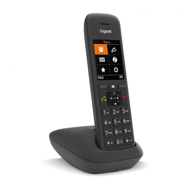 Telefoni pa tela Gigaset C575, Analog DECT, ekran 2.2", ID e thirrësit, i zi