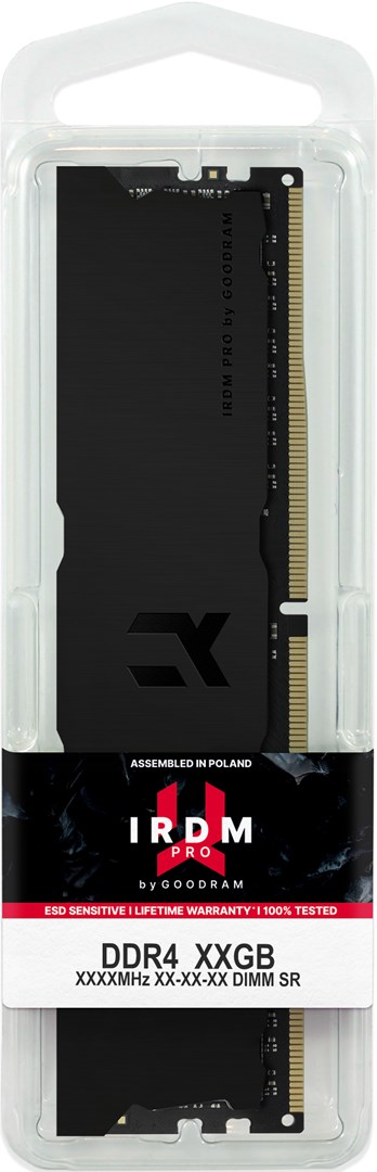 Memorie RAM GoodRam IRDM PRO, 8GB, DDR4, 3600MHz, e zezë