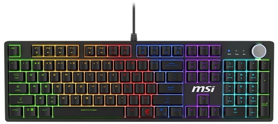 Tastierë gaming MSI GK320 Forge, mekanike, RGB, e zezë