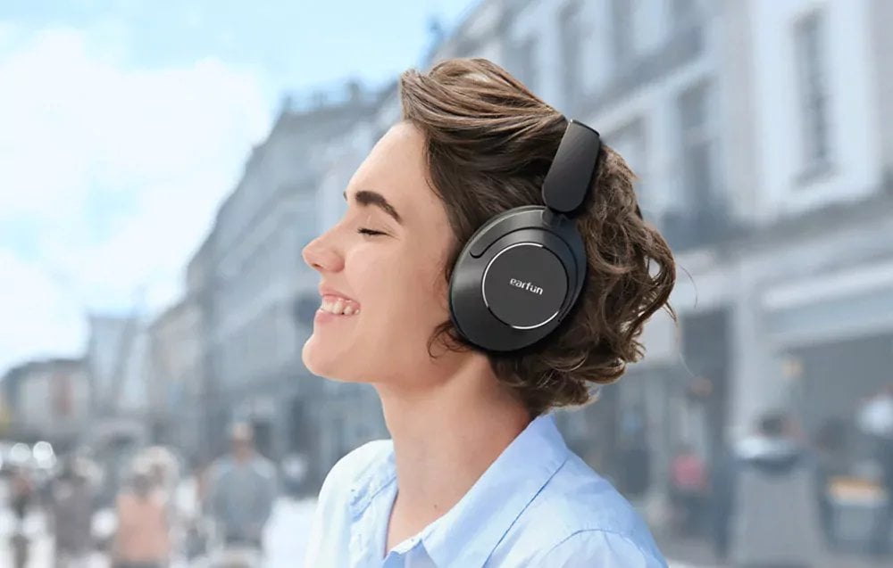 Kufje EarFun Wave Pro HP200B, wireless on ear, ANC, të zeza