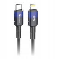 Kabllo USB Forcell F-ENERGY C356, Type C në Lightning, 27W PD, 1 m, i zi