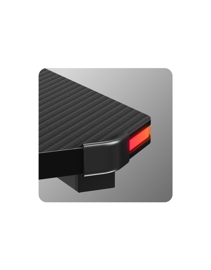 Tavolinë gaming Huzaro HZ-HERO 3.3, RGB, e zezë