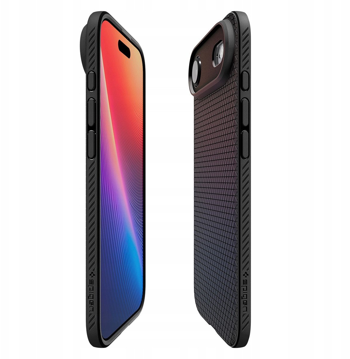 Mbrojtëse telefoni Spigen Liquid Air për iPhone 17 Pro, profil i hollë, Matte Black, e zezë