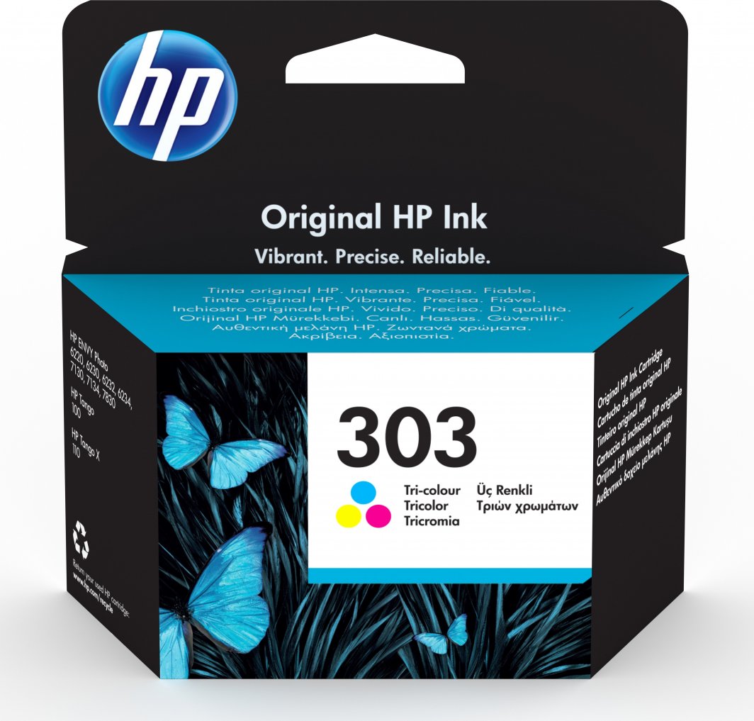 Ngjyrë për printer HP 303, 4ml, cian/magenta/verdhë