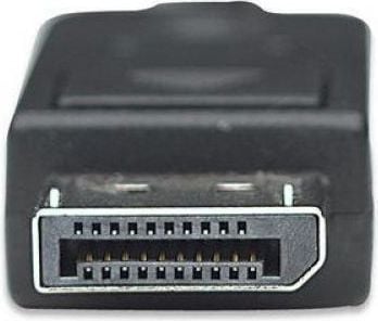 Adapter kabllo video Techly ICOC-DSP-H-010, DisplayPort në HDMI, 1m, i zi