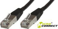 Kabllo rrjeti MicroConnect Patchcord SSTP CAT6, 0.5m, LSZH, e zezë