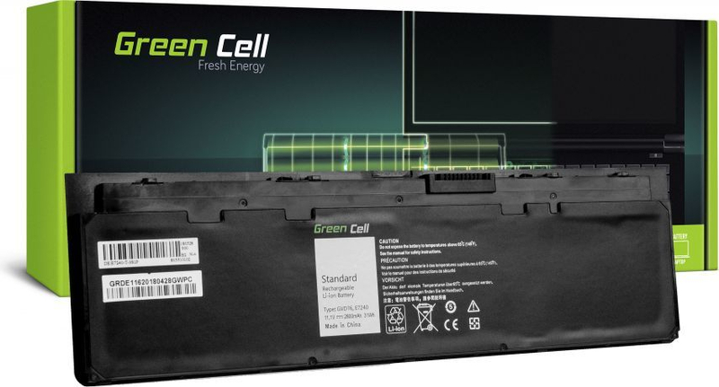 Bateri Green Cell, për laptop Dell Latitude E7240 E7250
