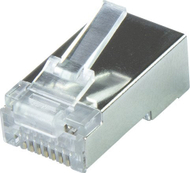 Konektor rrjeti LogiLink MP0070 RJ45 Cat.6A, 10 Gbps, argjendtë