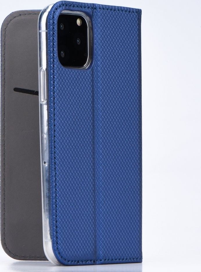 Kapak telefoni Smart Case Book për Huawei P30 Lite, tip libri, me magnet, blu e errët