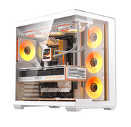 Kasë DarkFlash C280, Micro-ATX Mini Tower, Tempered Glass, e bardhë