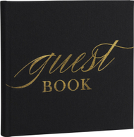 Libër mysafirësh Base Line Canvas Album, 20x20cm, 40 faqe, i zi