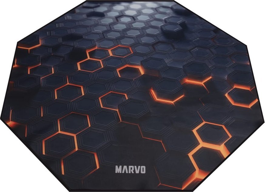 Qilim për karrige gaming Marvo GM03, 1100 x 1100 mm, bazë anti rrëshqitje, i zi
