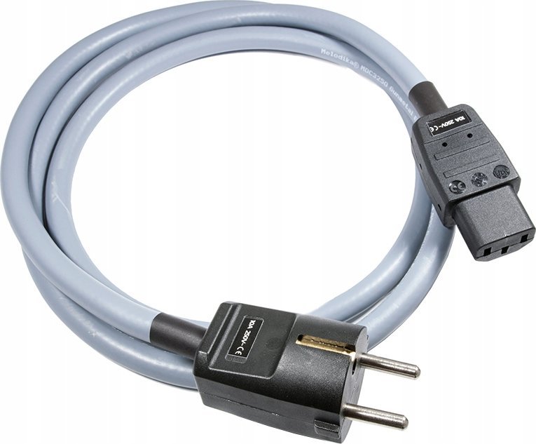 Kabllo rryme Melodika MDP20G, 3x2.5mm², Schuko në IEC C13, gunmetal 2m