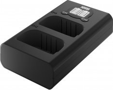 Сет полнач за камера Newell Dual-Channel DL-USB-C со батерија LP-E6, 2000mAh, црн