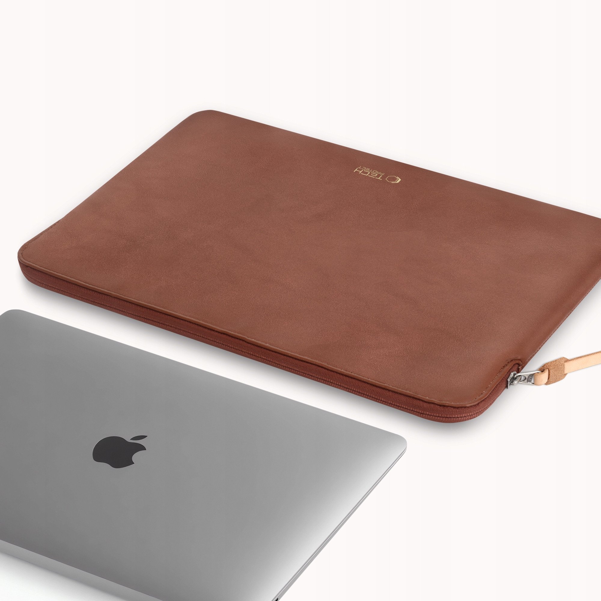 Çantë laptopi Tech-Protect Fleece, 13-14", sleeve, kafe