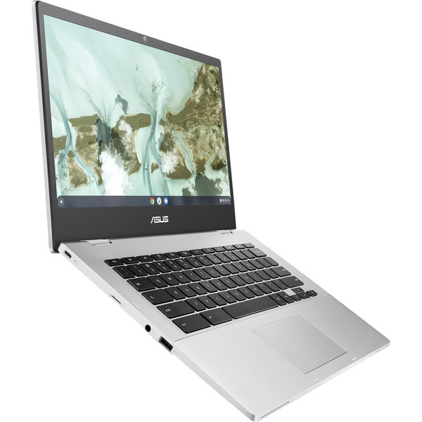 Laptop Asus Chromebook CX1, 14", 4 GB RAM, 64 GB SSD, Intel Celeron N3350, Intel HD Graphics 500, i argjendtë
