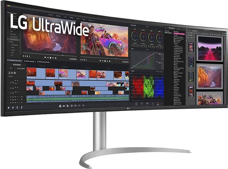 Monitor LG UltraWide 49BQ95C-W, 49", QHD, i bardhë