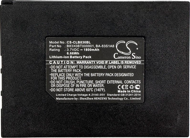 Bateri për skaner barkodi Datalogic Honeywell SP5600, 1800mAh, 6.66Wh, e zezë