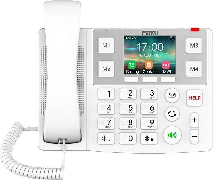 Telefon IP Fanvil X305, 2 linja SIP, Wi-Fi, i bardhë