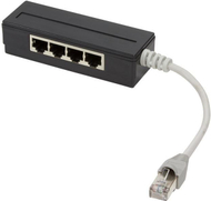 Ndarës rrjeti LogiLink MP0032, 4 porta RJ45, i mbrojtur, kabllo 15 cm