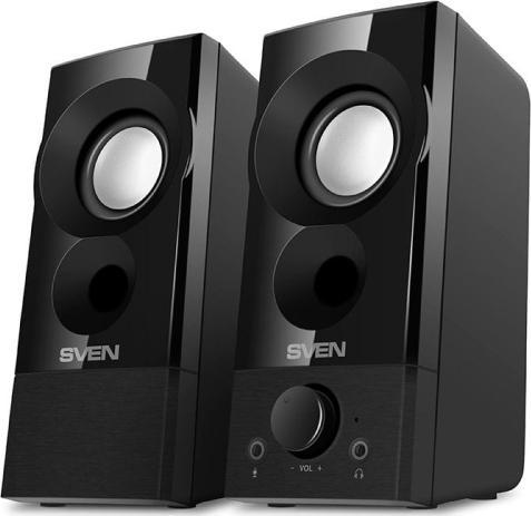 Altoparlantë kompjuteri SVEN 357 2.0, 6W, USB, të zinj