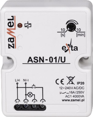 Тајмер за скалило Zamel ASN-01/U, 12-240V AC/DC, 16A, бел
