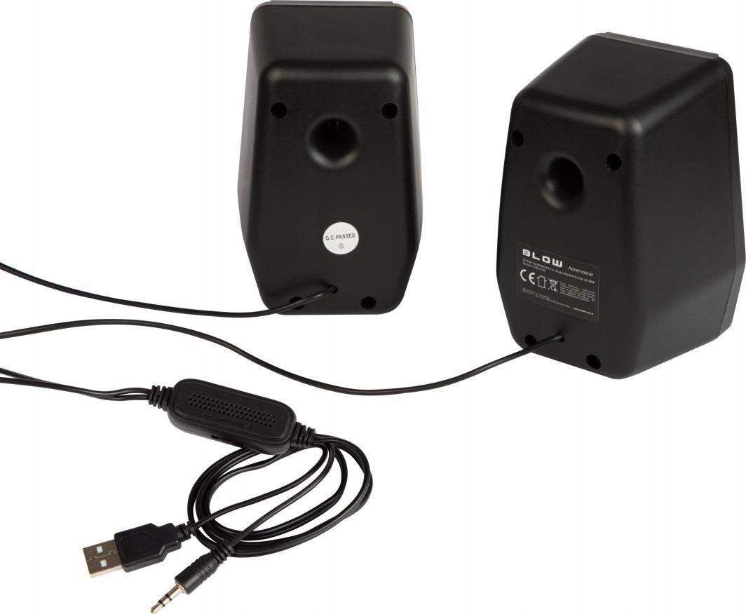 Altoparlantë kompjuteri Blow Computer Speakers 2.0 Balance, USB, LED RGB, të zinj