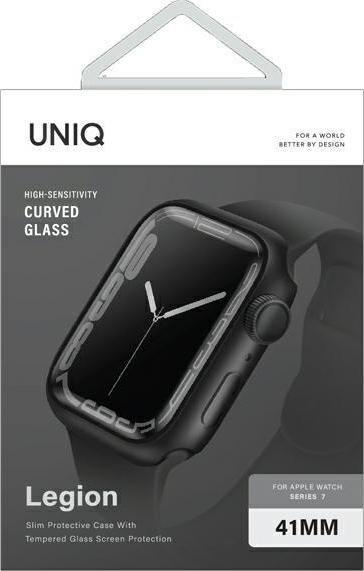 Mbulesë UNIQ Legion për Apple Watch Series 7, 41 mm, e zezë