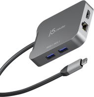 Adapter udhëtimi USB C J5create JCD3191, 4K 60Hz, Power Delivery 140W, i zi