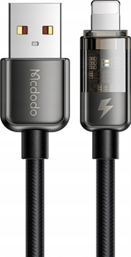Кабел за полнење Mcdodo CA-3140, USB-A во Lightning, 1.2 m, 12W, црн