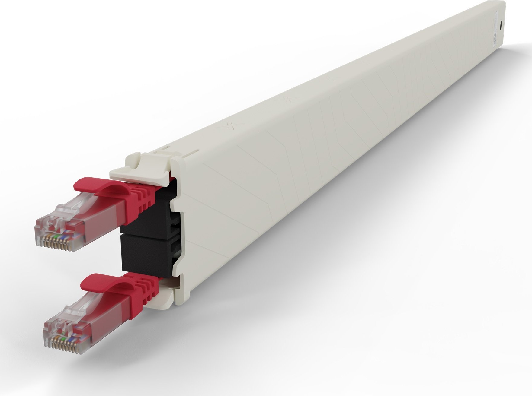 Kasetë menaxhimi kabllosh PatchBox One, 30RU, UTP Cat 6a, e kuqe