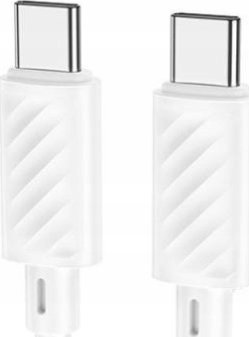 Kabllo Hoco X88 Type C në Type C, 1m, 60W PD 3A, e bardhë