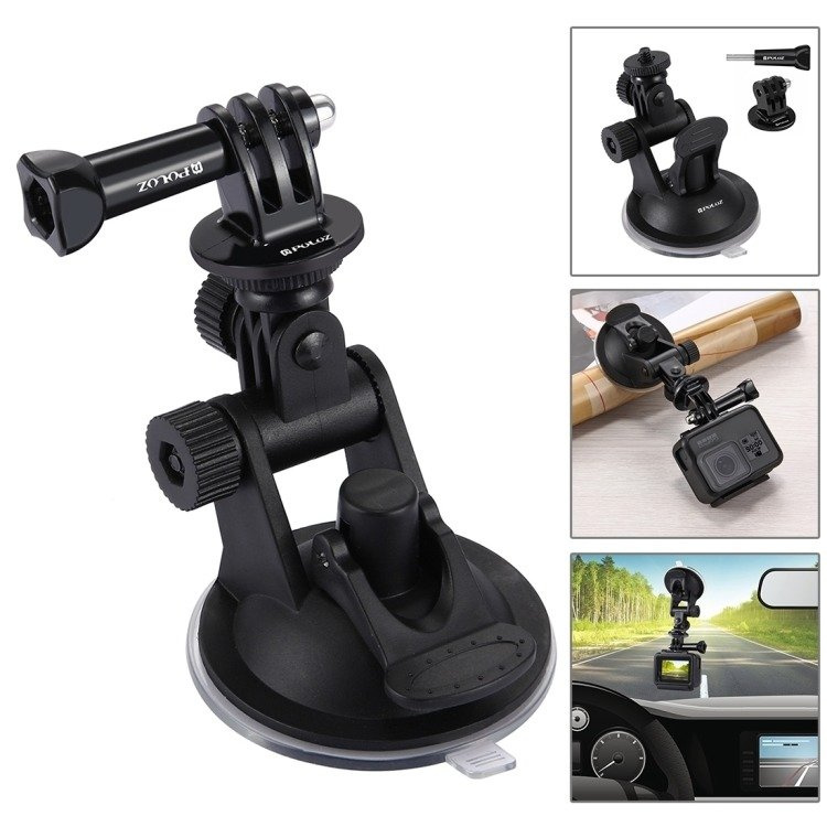 Set aksesorësh Puluz 43 në 1, për DJI Osmo Pocket dhe GoPro, me kuti transporti, i zi