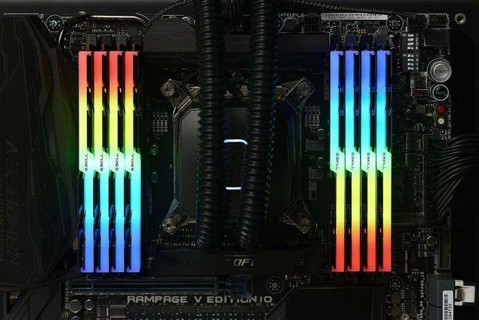 Memorie G.Skill Trident Z RGB, DDR4, 64 GB, 3600 MHz, CL18, F4-3600C18Q-64GTZR