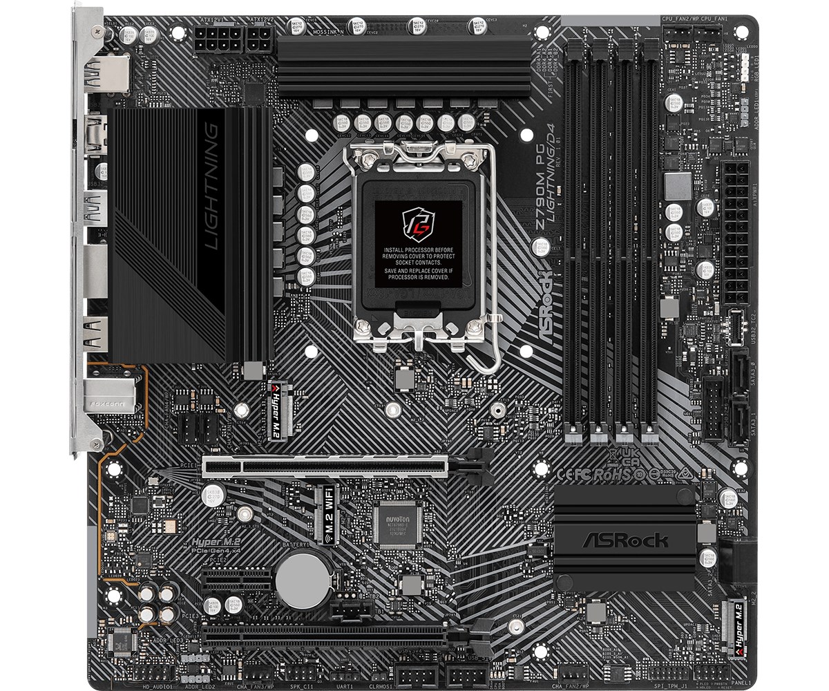 Pllakë amë Asrock Z790M PG Lightning/D4 Intel Z790 LGA 1700 micro ATX